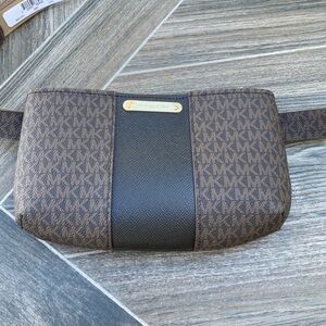Michael Kors women’s brown jet set Fanny pack belt bag NWT